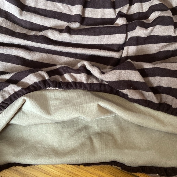 Brown Striped High-Neck Top - Picture 9 of 9